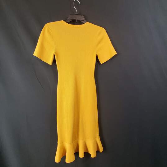 ALC Women Mustard Yellow  Midi Dress Sz XS image number 3