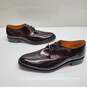 MEN'S EXPRESS BROWN LEATHER OXFORD DRESS SHOES SIZE 10 image number 1