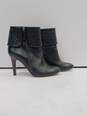 Coach Women's A7324 Black Leather Embossed Cuff MacKenna Ankle Boots Size 9B image number 3