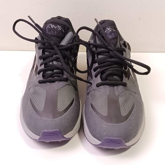 Lakai Men's USA 9 Grey And Black W/ Purple Shoes image number 1