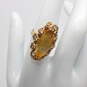 14K Yellow Gold Marquise Cut Citrine Ring Size 6.5 - 6.9g image number 2