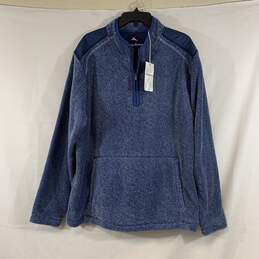 Men's Blue Tommy Bahama 1/2-Zip Jacket, Sz. XL