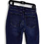 Womens Blue Denim Medium Wash Stretch Pockets Regular Fit Flared Jeans 28 image number 4