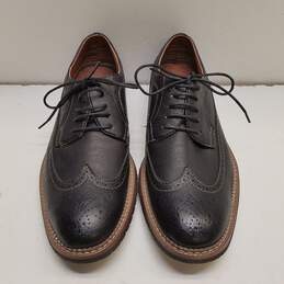 Ferro Aldo Black Brogue Dress Shoes US 9