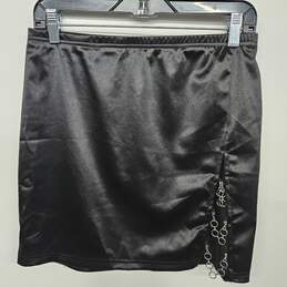 Verdusa Black Chain Accent Skirt