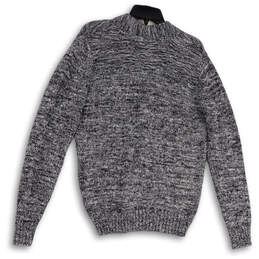 NWT Mens Black White V-Neck Long Sleeve Pockets Cardigan Sweater Sz Medium alternative image