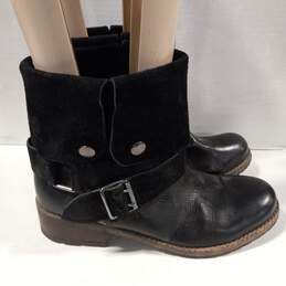 Clarks Women's Volara Black Leather Slip On Boots Size 9 alternative image