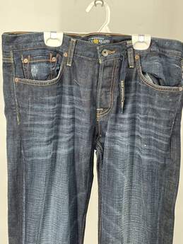 Mens Blue Medium Wash Pockets Denim Bootcut Jeans Size 34x32 T-0528908-M alternative image