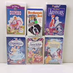 6PC Assorted Disney & Universal VHS Movie Bundle alternative image