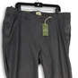 NWT Mens Gray Flat Front Straight Leg Slash Pocket Ankle Pants Size 42W L36 image number 3