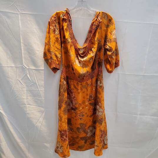 Anthropologie Moulinette Soeurs Orange Dress NWT Size 4 image number 1