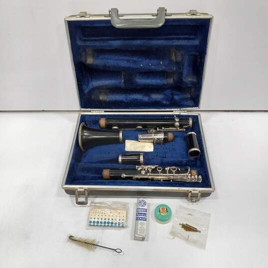 Vintage Clarinet with Accessories & Case image number 1