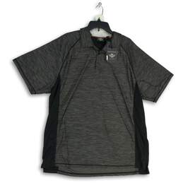 NWT Harley Davidson Mens Gray Spread Collar Short Sleeve Polo Shirt Size 2XL