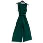 Calvin Klein Womens Green V-Neck Sleeveless Tie Waist One-Piece Jumpsuit Size 8 image number 2