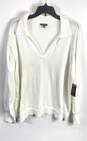 Vince Camuto Women White Polo Sweatshirt XXL image number 1