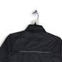 NWT Womens Black Mock Neck Long Sleeve Full-Zip Windbreaker Jacket Size M image number 4