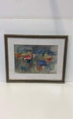 Watercolor on paper Mid Century Abstract Expressionism by Michael Loew Signed