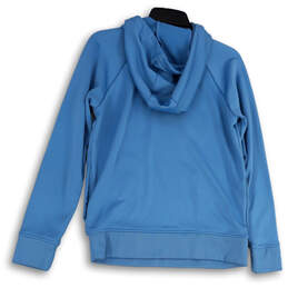 Womens Blue Long Sleeve Hooded Fleece Lined Pullover Hoodie Size Small alternative image