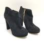 Michael Kors Suede Heeled Ankle Boots Black 6.5 image number 3