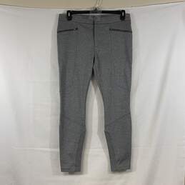 Women's Grey Athleta Ponte Moto Pants, Sz. 12