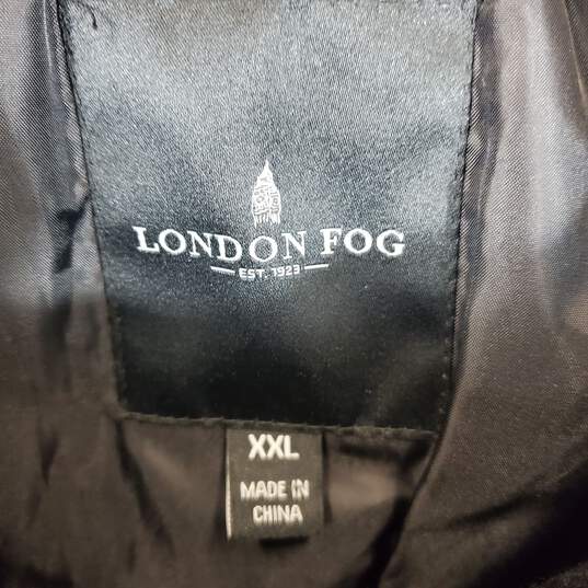 London Fog Men Black Wool Coat Sz 2XL image number 2
