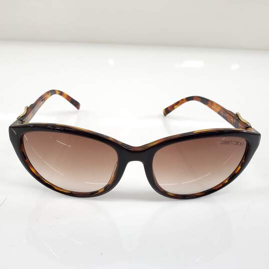 Jimmy Choo Brown Tort Buckle Logo CECY/S Sunglasses image number 1