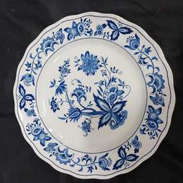 5pc Harmony House Blue Bonnet Pattern Dinner Plates & Desert Bowl alternative image