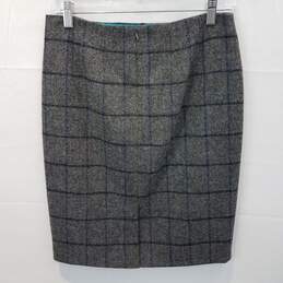Boden British Tweed by Moon Gray Skirt Women's Size 6R alternative image