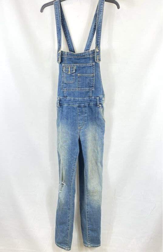 Free People Women Blue Denim Overall Sz 25 image number 1