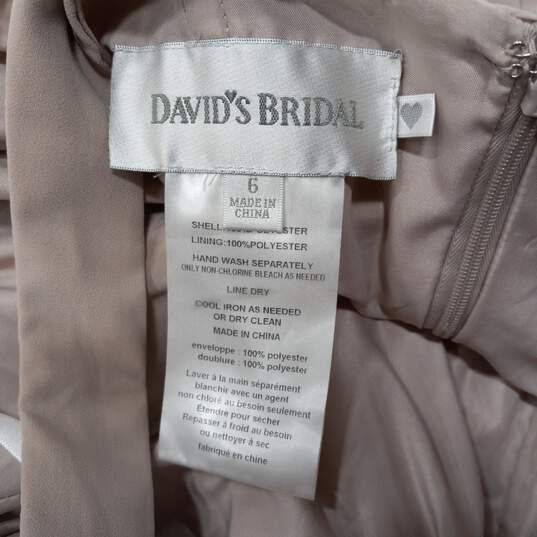David's Bridal Tan Dress Size 6 image number 5