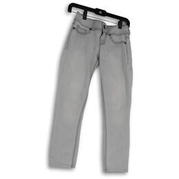 Womens Blue Denim Pocket Medium Wash Stretch Skinny Jeans Size XS