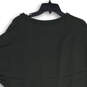 Womens Black Pleated Round Neck Cap Sleeve T-Shirt Dress Size XS image number 4