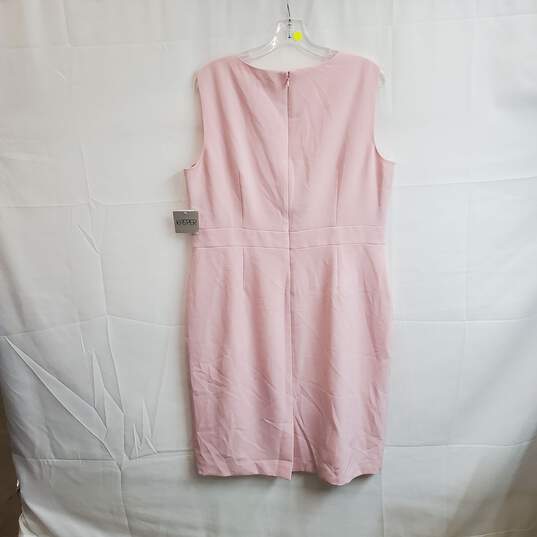 Kasper Light Pink Sleeveless Shift Dress WM Size 16 NWT image number 2