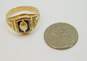 Vintage Balfour 10K Gold Onyx High School Class Ring 5.4g image number 3