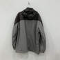Mens Gray Black Long Sleeve Side Pocket Full-Zip Windbreaker Jacket Sz XXL image number 2