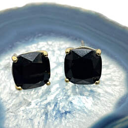 Designer Kendra ScottGold-Tone Black Square Crystal Stone Stud Earrings alternative image