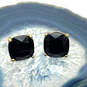 Designer Kendra ScottGold-Tone Black Square Crystal Stone Stud Earrings image number 2