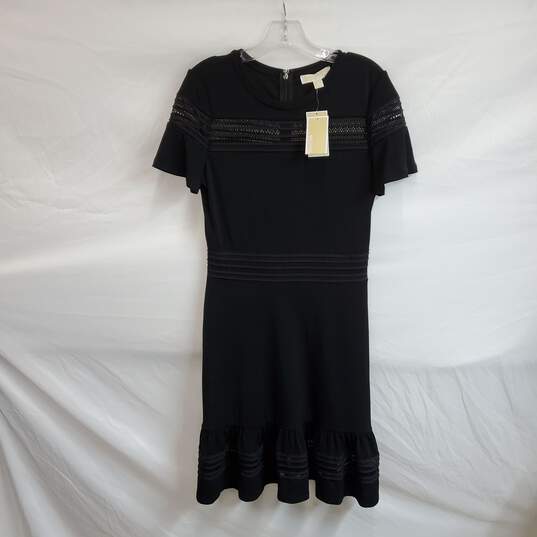 MICHAEL Michael Kors Black Short Sleeve Dress WM Size M NWT image number 1