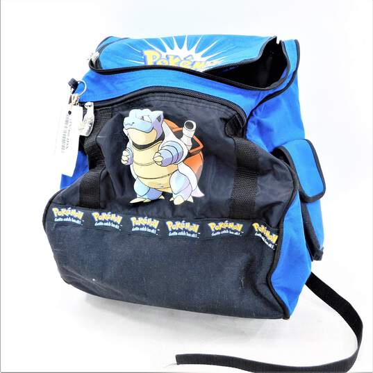 Vintage 1999 Pokémon Blastoise Backpack image number 1