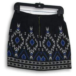 Divided by H&M Womens Multicolor Aztec Embellished Back Zip A-Line Skirt Size 4 alternative image