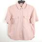 Madewell Women Pink Button Up Shirt S image number 1