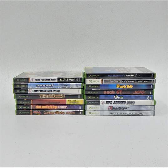 Lot of 15 Microsoft Xbox Games Sims 2 image number 1