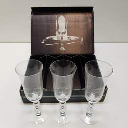 Orrefors Sweden Simon Gate Wine Glasses Set of 3