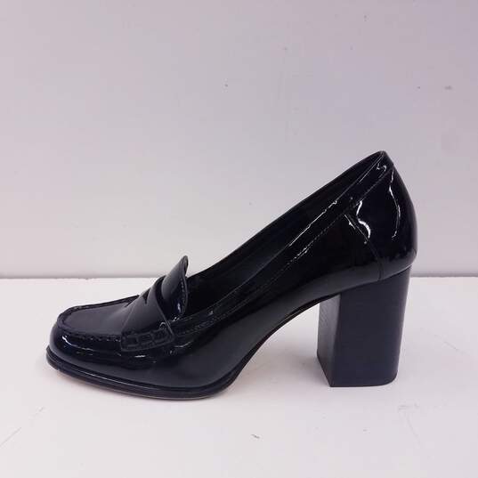 Michael Kors Patent Leather Buchanan Loafer Pumps Black 7 image number 1