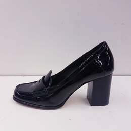 Michael Kors Patent Leather Buchanan Loafer Pumps Black 7