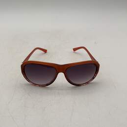 Ed Hardy Womens Orange Brown Full-Rim Peace Plum Sunglasses With Case alternative image