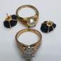 Gold Filled FW Pearl Gode & Cubic Zirconia Jewerly Bundle 3 pcs 9.7g image number 4