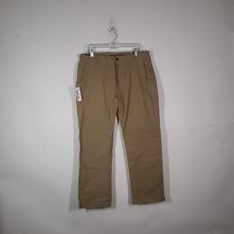NWT Mens Regular Fit Flat Front Slash Pockets Bowman Flex Work Pants Size 36X32
