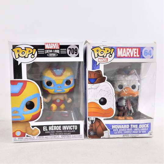 Marvel Funko Pops Howard The Duck Lucha Libre Iron Man Groot image number 4