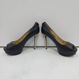 Michael Kors Women's Black And Gold-Tone High Heels Size 6.5 alternative image